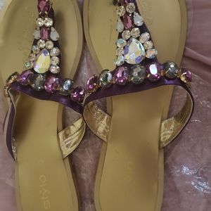Ladies purple pearle orignal stylo brand shoes